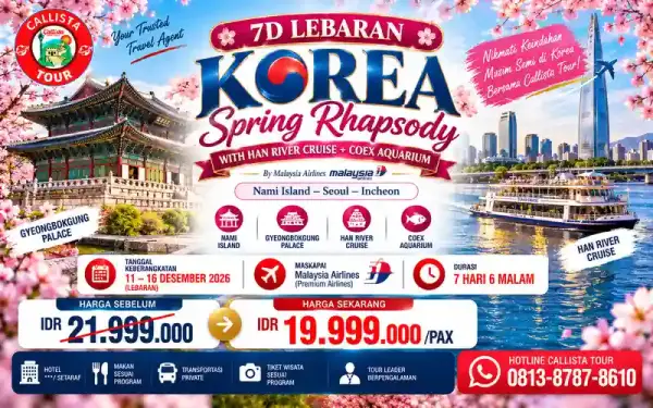 7 Hari Lebaran Korea Spring Rhapsody Han River Cruise 1