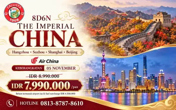 Paket Tour 8 Hari The Imperial China