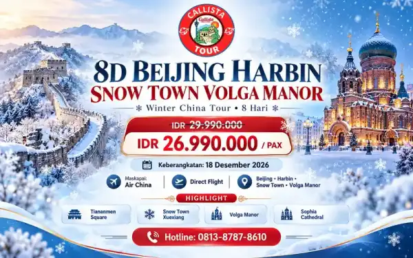 Tour 8D Beijing Harbin Snow Town Volga Manor