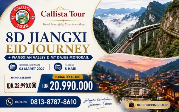 8D Jiangxi Eid Journey + Wangxian Valley & Mt Dajue Monorail