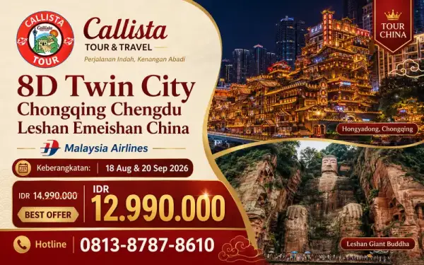 8D Twin City Chongqing Chengdu Leshan Emheishan China 1