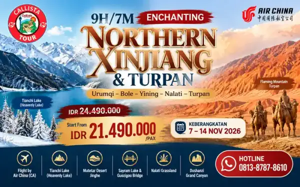 Paket Tour 9 Hari Enchanting Northern Xinjiang & Turpan