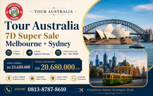 Tour Australia 7D Super Sale Melbourne + Sydney