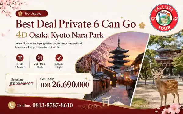 Best Deal Private 6 Can Go 4D Osaka Kyoto Nara Park