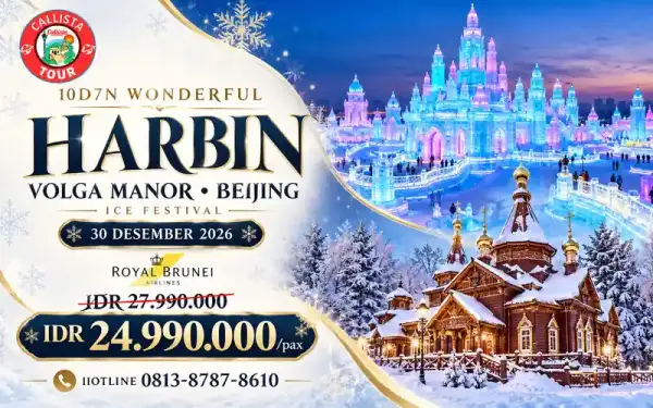 Tour China 2026 10D7N Wonderful Harbin Volga Manor Beijing Ice Festival