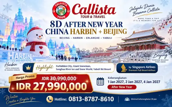 Tour China 8 Hari Harbin Beijing After New Year