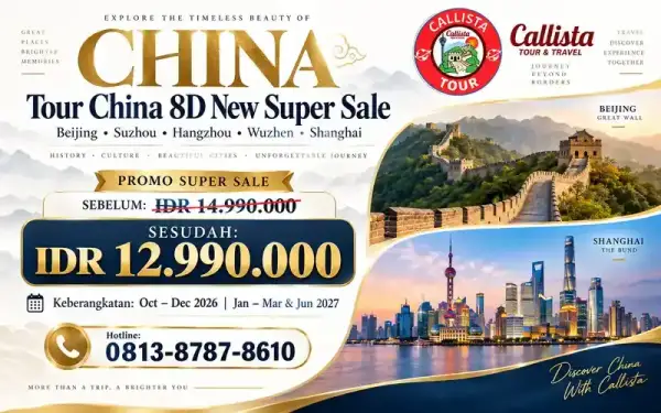 Tour China 8D New Super Sale Beijing & Shanghai