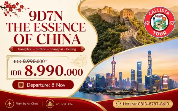 Paket Tour Tour China 9 Hari The Essence of China Hangzhou–Beijing