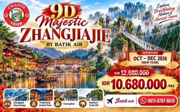 Tour China 9D Majestic Zhangjiajie + Guilin