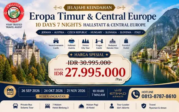 Tour Eropa Timur 10 Days 7 Nights Hallstatt & Central Europe