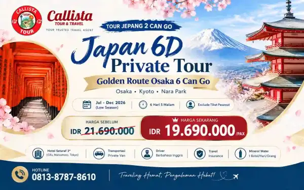 Tour Japan 6D Private Tour Golden Route Osaka 6 Can Go 1