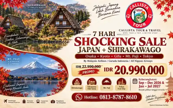 Tour Japan Shocking Sale 7D Shirakawago + Mt Fuji