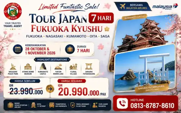 Tour Japan 7 Hari Limited Funtastic Sale Fukuoka Kyushu 1