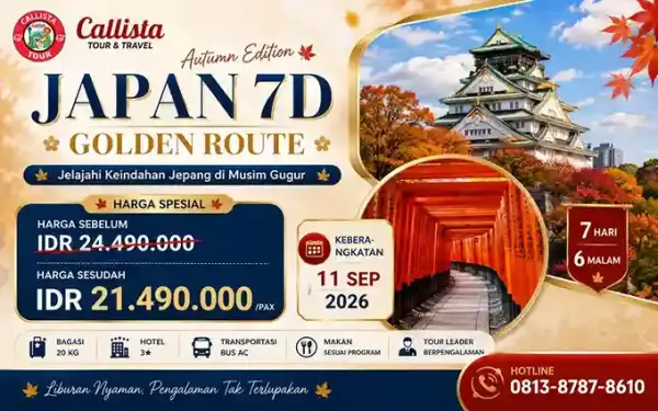 Tour Japan 7D Golden Route Autumn Edition