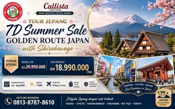 7D Summer Sale Golden Route Japan With Shirakawago 1