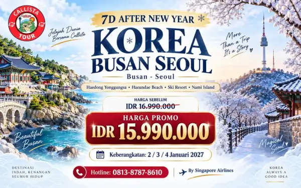 Tour Korea 7 Hari After New Year Korea Busan Seoul 1