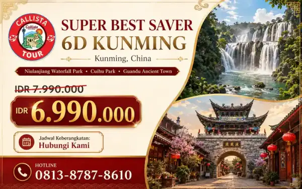 Tour Kunming 6 Hari Super Best Saver
