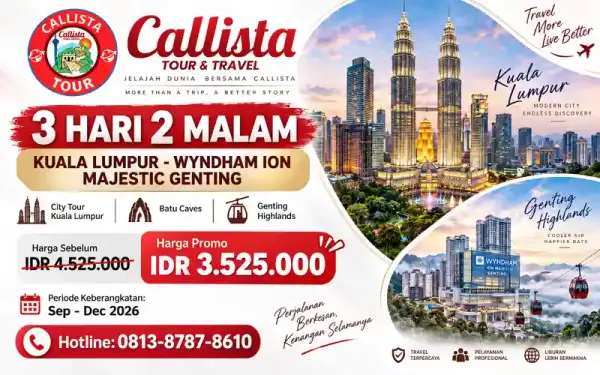 Paket Tour Tour Malaysia 3 Hari Wyndham Ion Majestic Genting