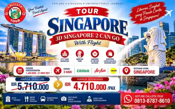Tour Singapore 3D Singapore 2 Can Go With Flight