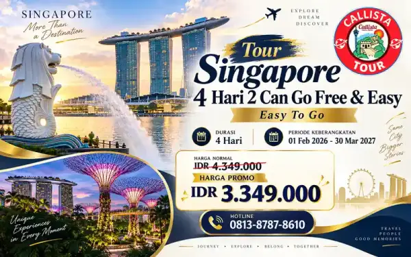 Tour Singapore4 Hari 2 Can Go Free & Easy 1