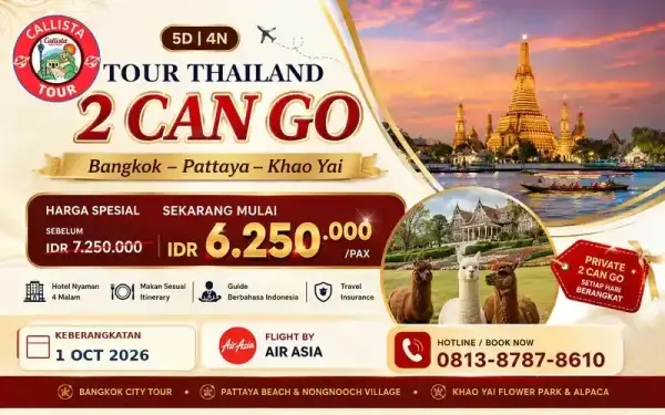 Tour Thailand 2 Can Go 5D Bangkok Pattaya Khao Yai 1