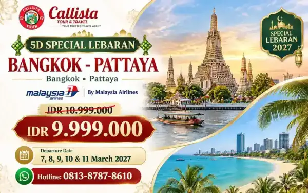 Tour Thailand 5D Special Lebaran Bangkok Pattaya 1