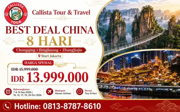 Best Deal China 8D Chongqing Zhangjiajie