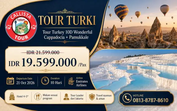 Tour Turkey 10D Wonderful Cappadocia + Pamukkale