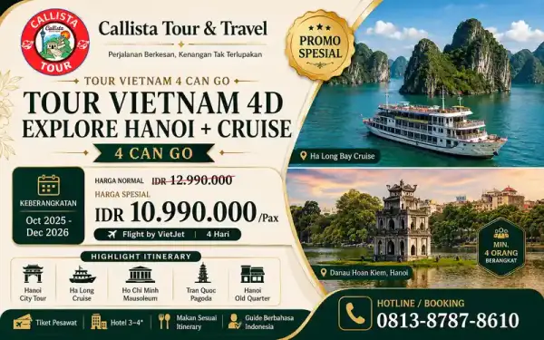 Tour Vietnam 4D Explore Hanoi + Cruise 4 Can Go 1