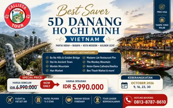 Tour Vietnam 5 Hari Best Saver Danang Ho Chi Minh 1