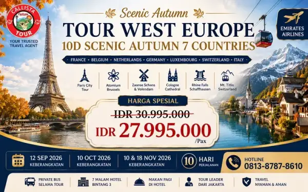 Tour West Europe 10D Scenic Autumn 7 Countries
