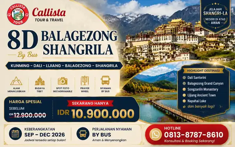 8D Balagezong Shangrila Kunming Dali Lijiang By Bus 1