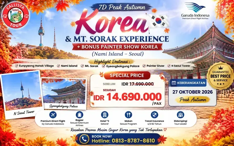 7D Peak Autumn Korea & Mt Sorak Bonus Painter Show