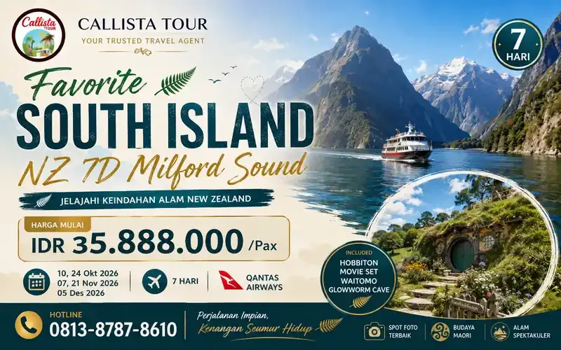 Tour NewZealand  South Island 7D Milford Sound
