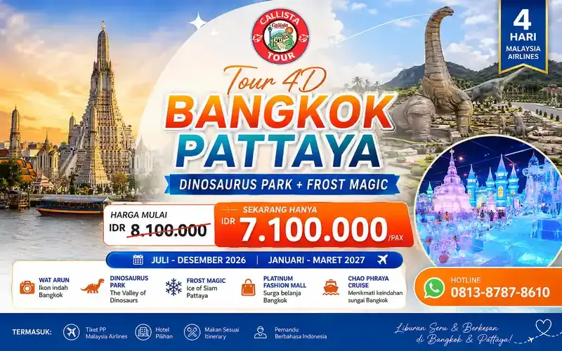 Tour 4D Bangkok Pattaya Dinosaurus Park + Frost Magic