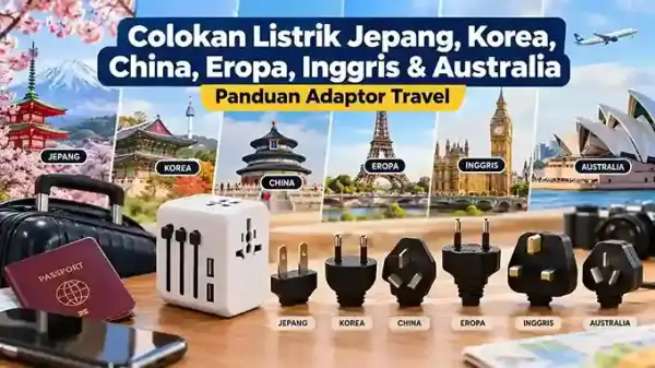 Colokan Listrik Jepang, Korea, China, Eropa, Inggris & Australia: Panduan Adaptor Travel