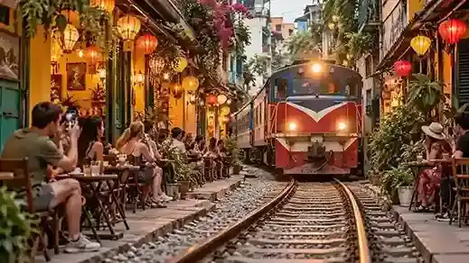 Hanoi Train Street: Jadwal Kereta, Cafe &amp; Tips Aman 2026