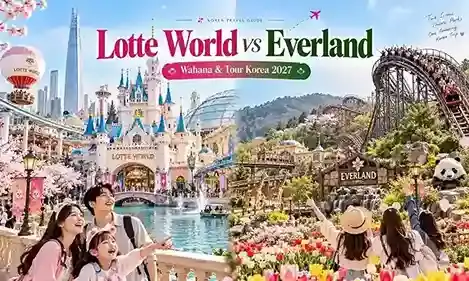 Lotte World vs Everland: Wahana &amp; Tour Korea 2027