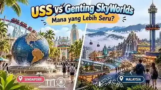 Universal Studios Singapore vs Genting SkyWorlds Malaysia, perbandingan theme park keluarga
